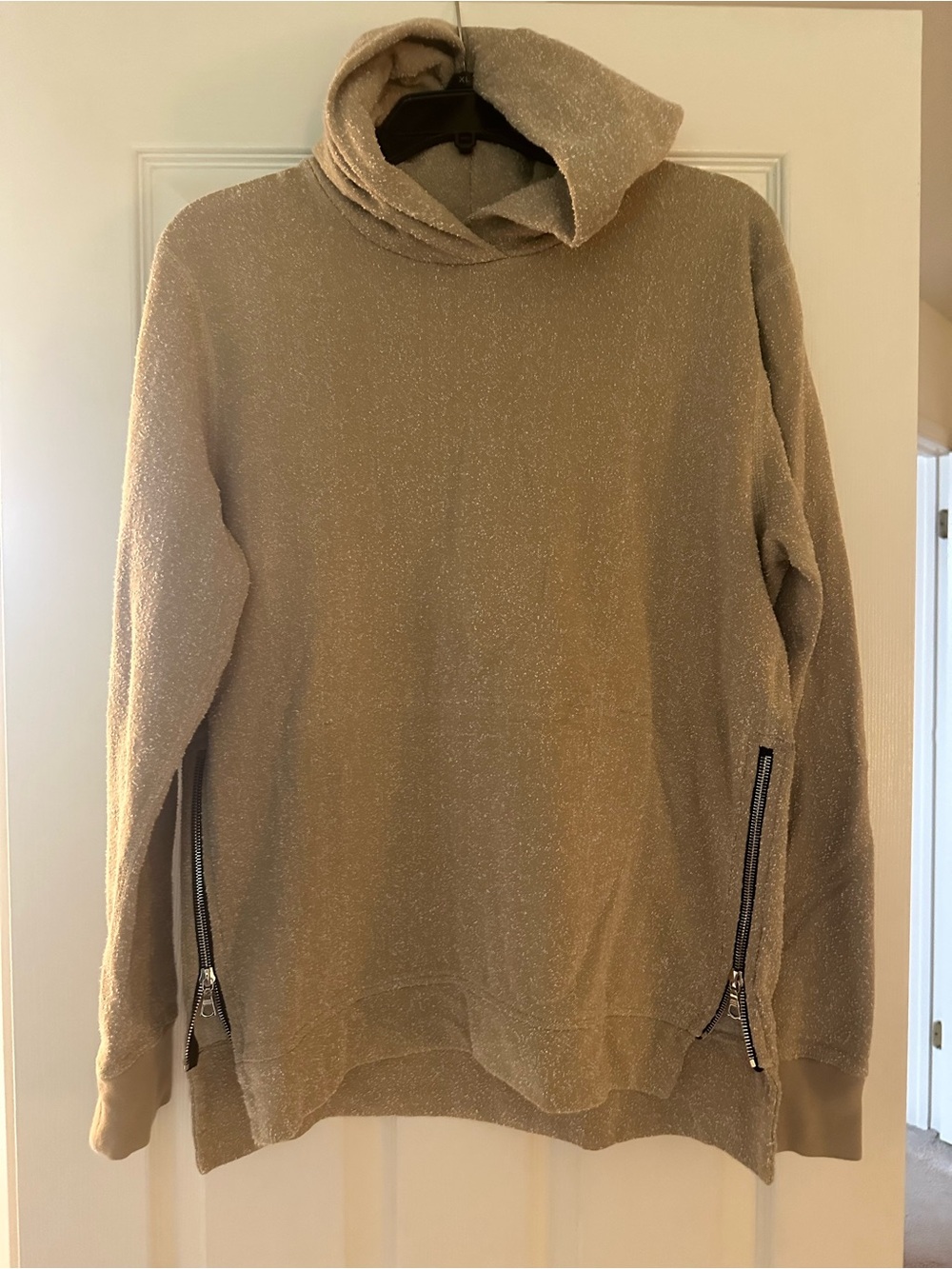RARE John Elliott Men's hoodie in Beige “snow” size 3